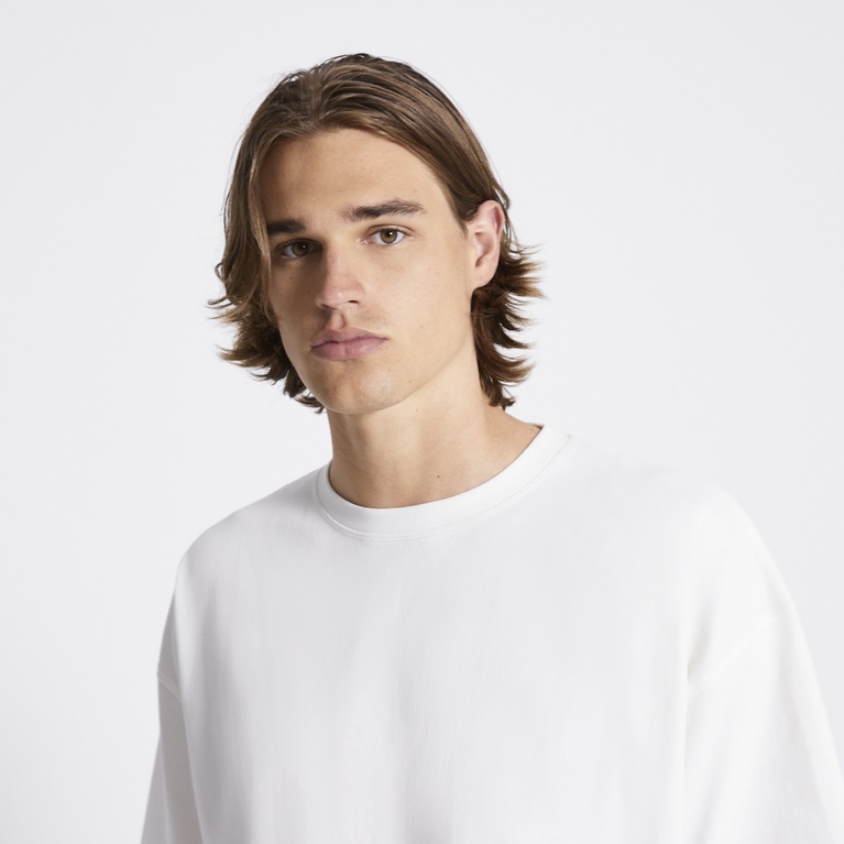 Heavy boxy tee "Mikael" Off white